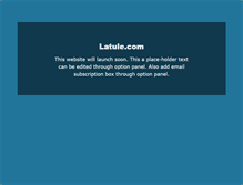 Tablet Screenshot of latule.com